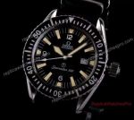 Copy Omega Seamaster 300m Date Military Vintage Watch w/ Black Nato Band